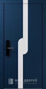 Электронная дверь входная со смарт замком №37 внешняя - фото