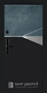 Дверь металлическая со смарт замком для дома №53 внешняя - фото