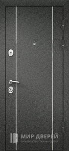 Входная дверь в квартиру с шумоизоляцией и теплоизоляцией с зеркалом №43 внешняя - фото